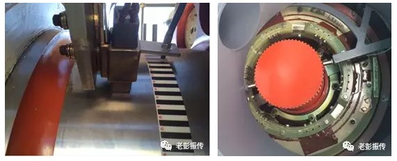 左邊是斑馬帶法，右邊是多齒齒輪法